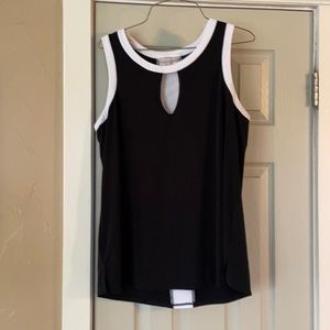 Black and white blouse